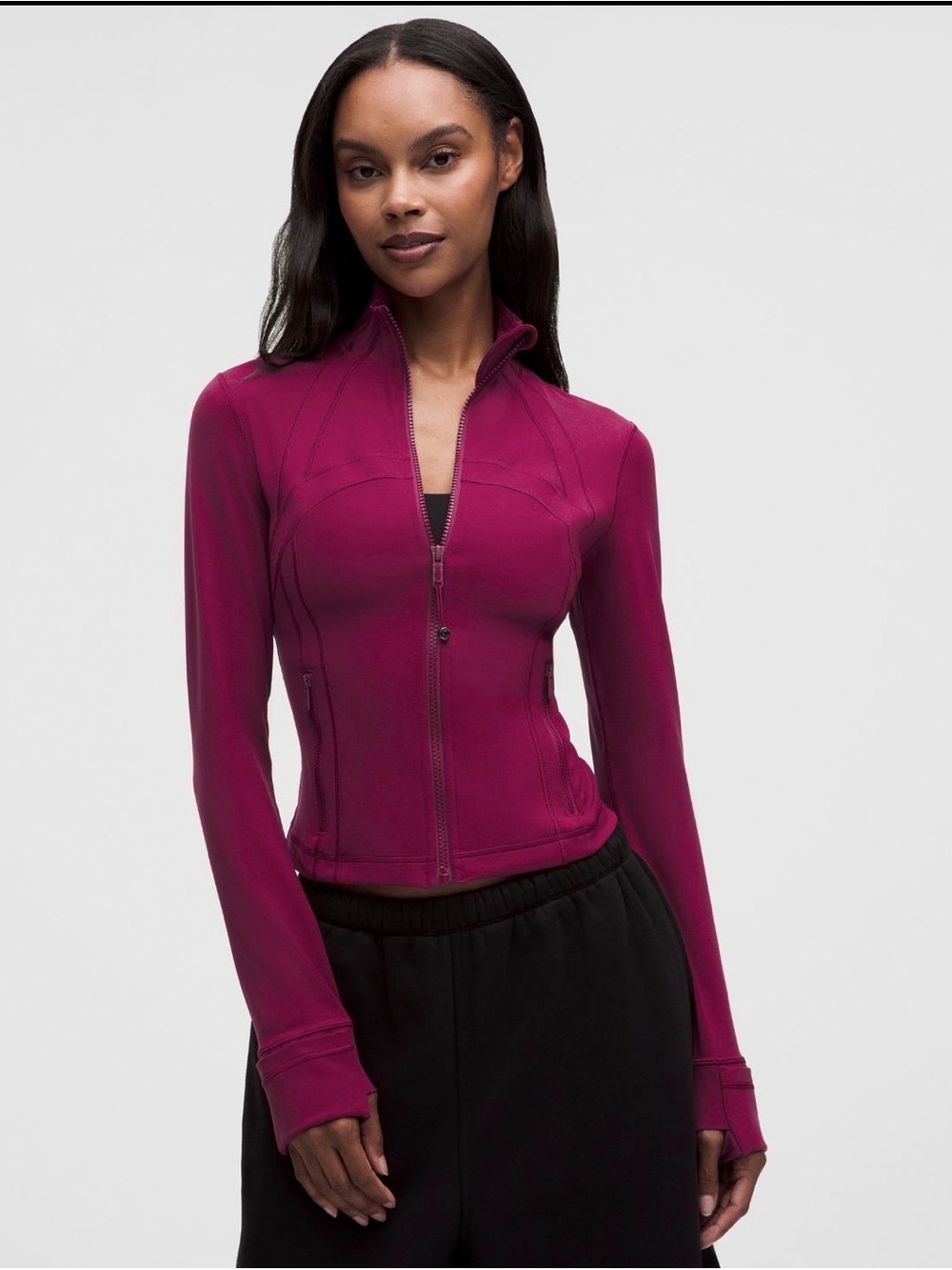 Lululemon Define Cropped Jacket *Nulu in Raspberry Rave